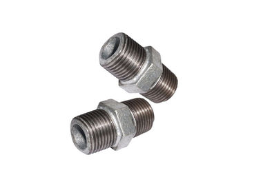 1-1 / 2 &quot;Malleabale Iron بشکه لوله اتصالات نوک سینه نر شش گوش نوک سینه FM / UL دارای گواهینامه