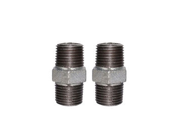1-1 / 2 &quot;Malleabale Iron بشکه لوله اتصالات نوک سینه نر شش گوش نوک سینه FM / UL دارای گواهینامه